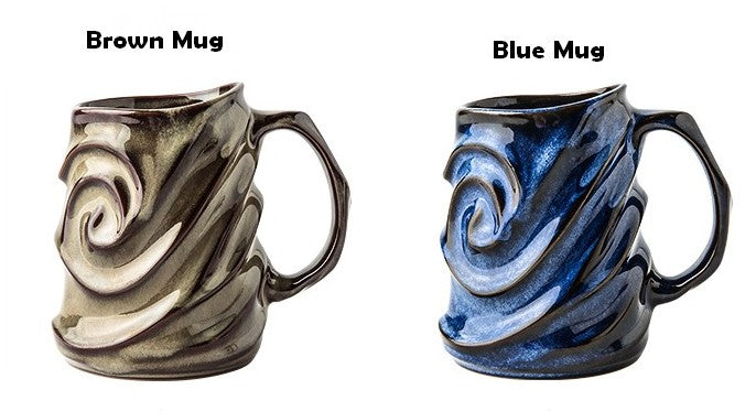 Brown Ceramic Coffee Mug, Stoneware Coffee Mugs, Large Capacity Coffee Cups, Large Handmade Pottery Coffee Mug