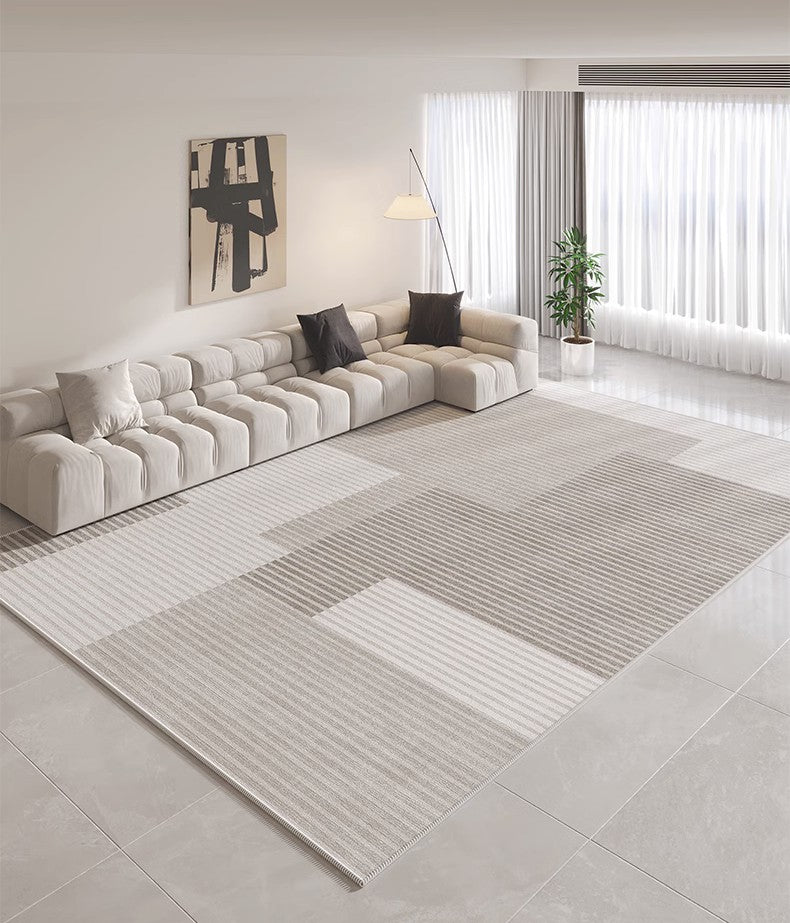 Abstract Geometric Modern Rugs for Sale, Grey Modern Rugs for Living Room, Contemporary Modern Rugs for Bedroom, Gray Modern Rugs for Dining Room