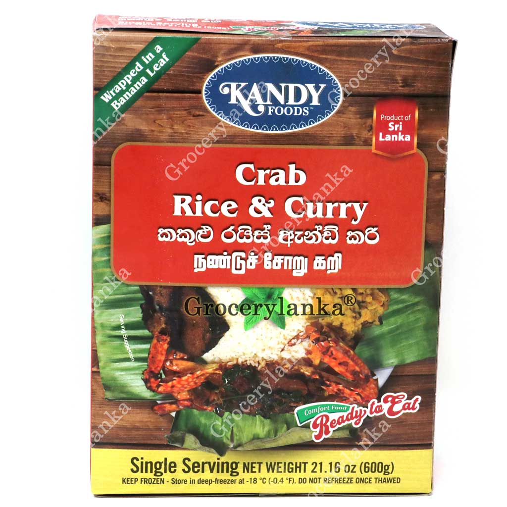 Kandy Foods Crab Rice & Curry -  Frozen (In-Store Pickup Only / Please order a separate Frozen Shipping Kit in order to ship this item*)