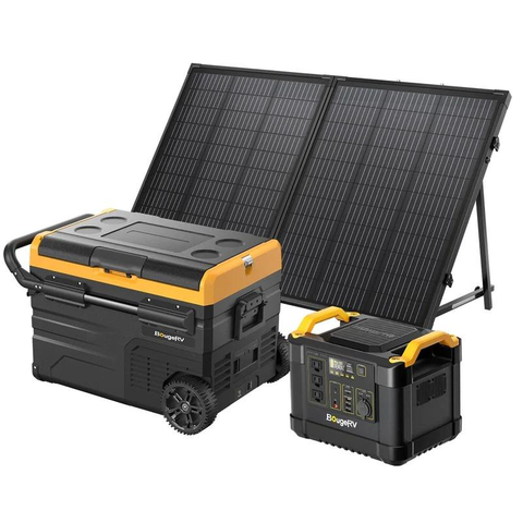 High-wattage solar panels enable faster efficiency and conversion. That's why we recommend you this 37QT Dual Zone Refrigerator with 130W panel solar and a 1100Wh portable power station kit for outdoor adventures. Best choice for you next trip!