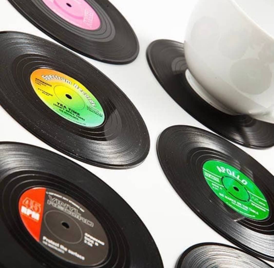 Retro Vinyl Coasters