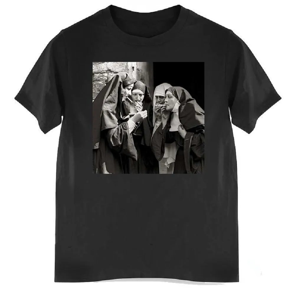 Nuns Smoking and Drinking Tee