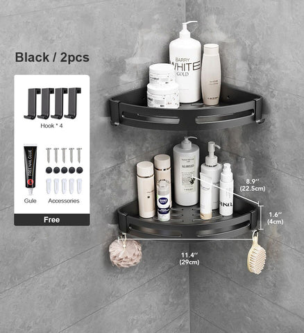 size - corner shower shelf