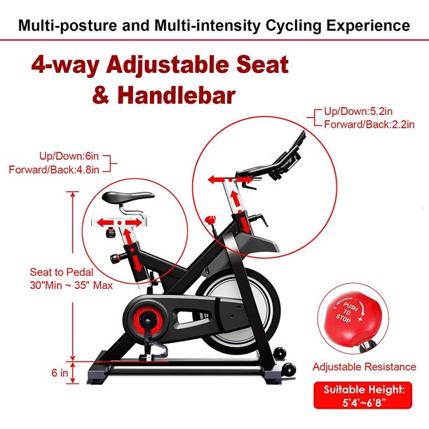 Stationary Indoor Cycling Exercise Bike