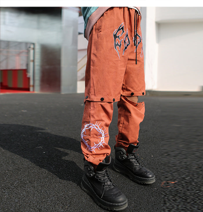 Editor Metal Logo Convertible Pants