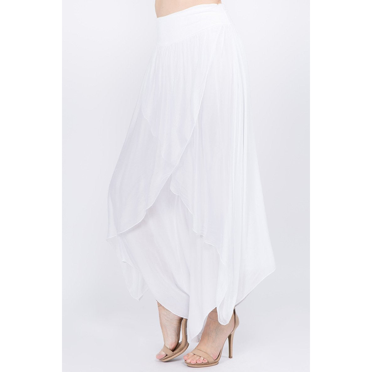 Raw Moda Silk Pants Skirt