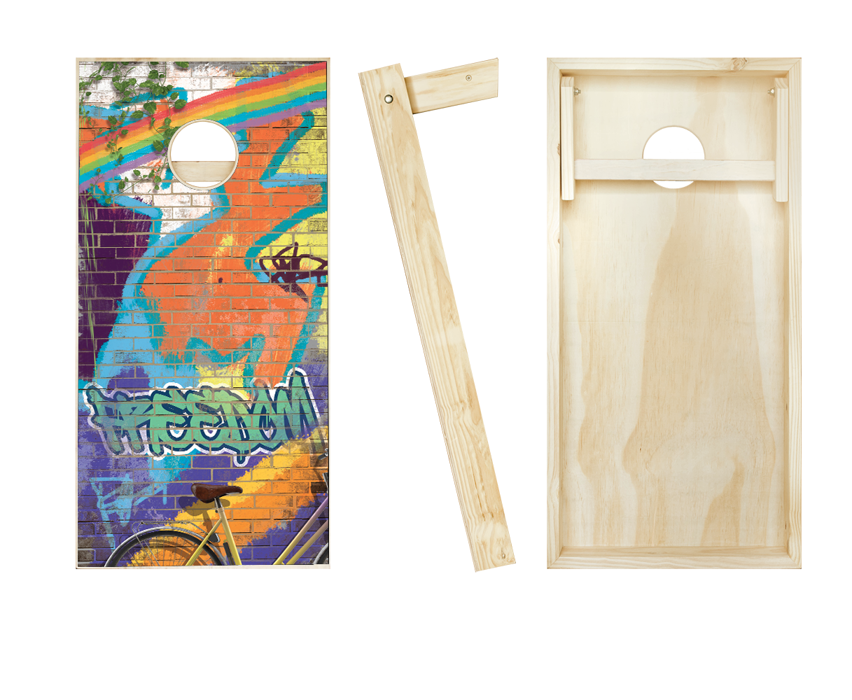 Graffiti Freedom Cornhole Set