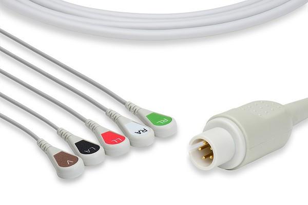 Mortara > Burdick Compatible Direct-Connect ECG Cable - 007211