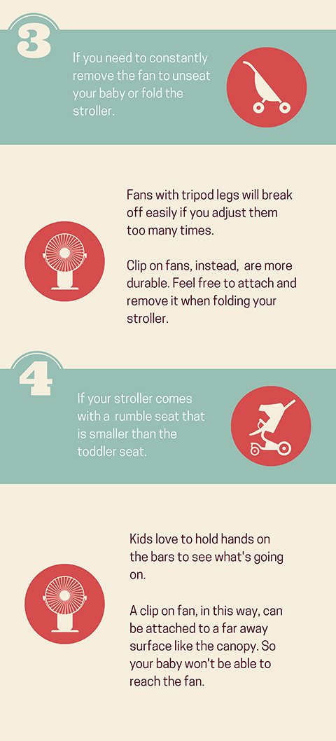 Clip on baby fan versus stroller fan with legs - which is best 02