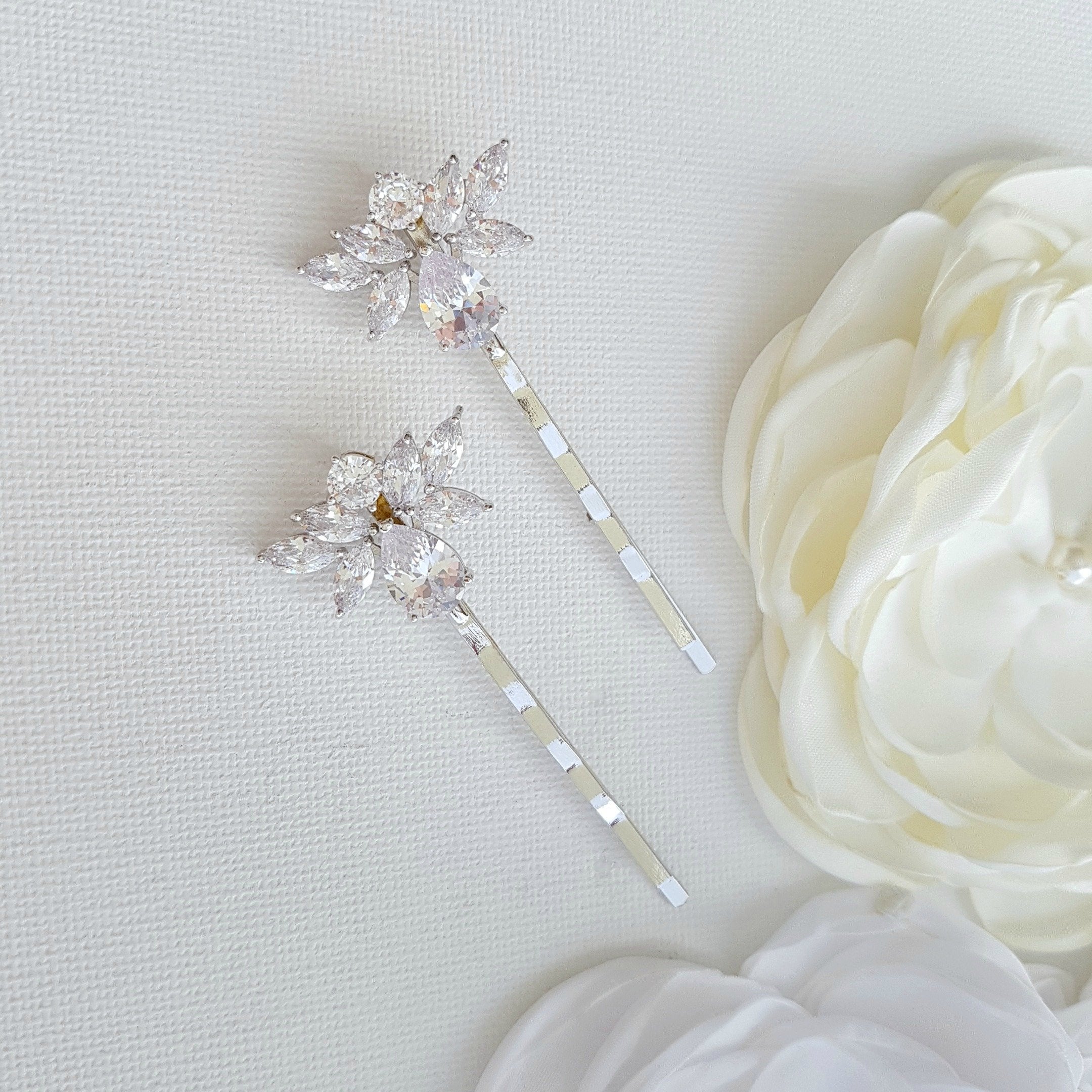 Rose Gold Wedding Hair Pins- Nicole