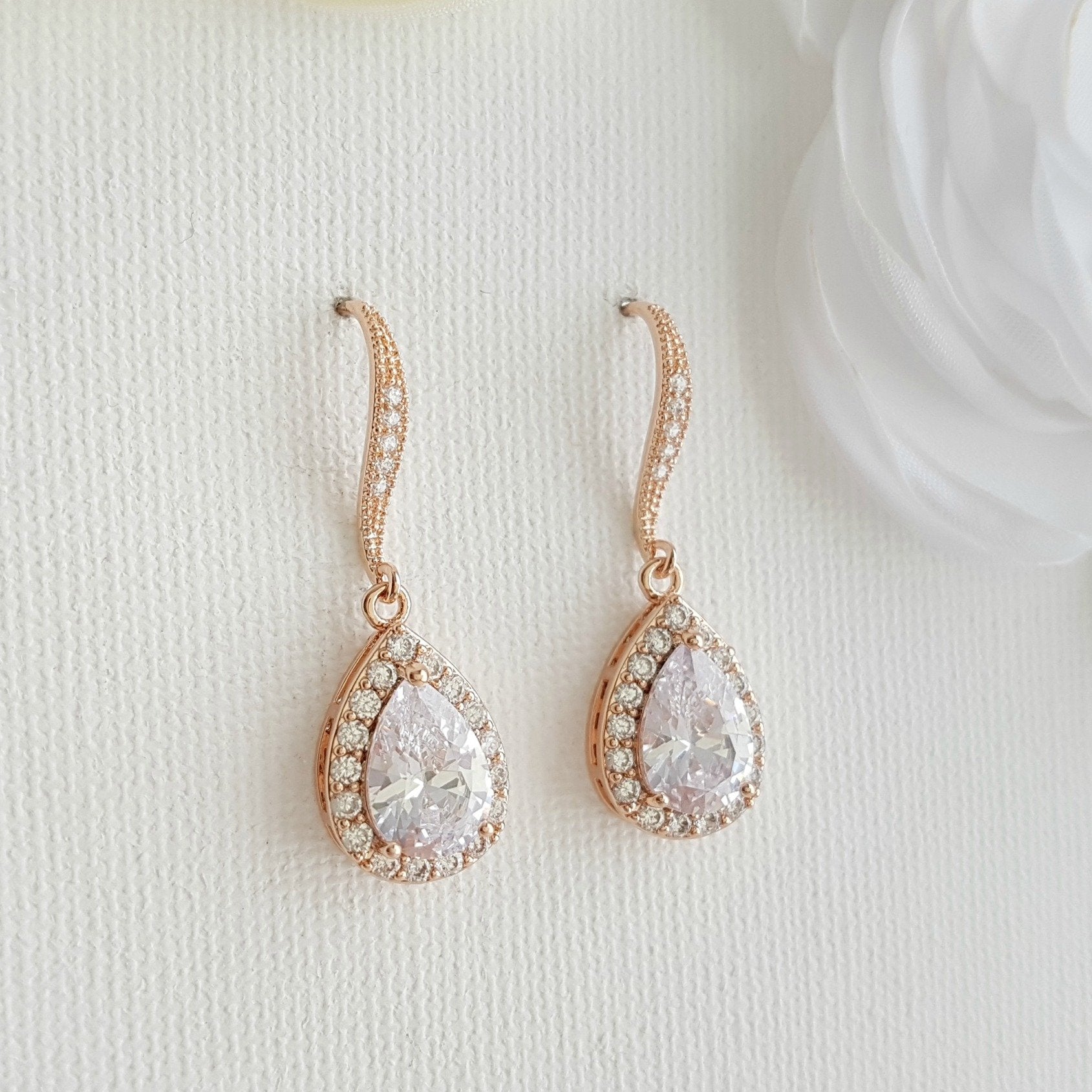 Teardrop Dangle Earrings-Emma