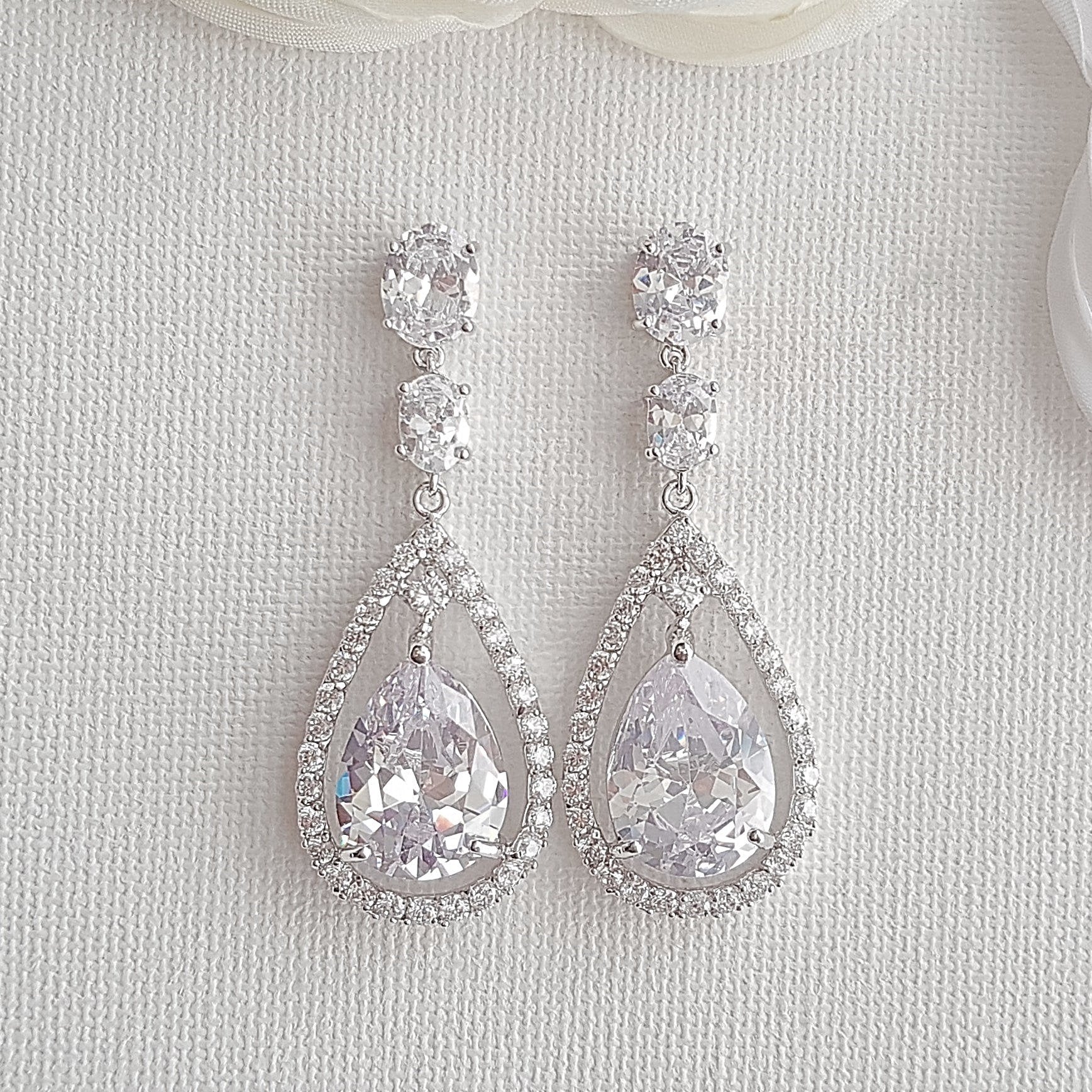 Silver Teardrop Earrings