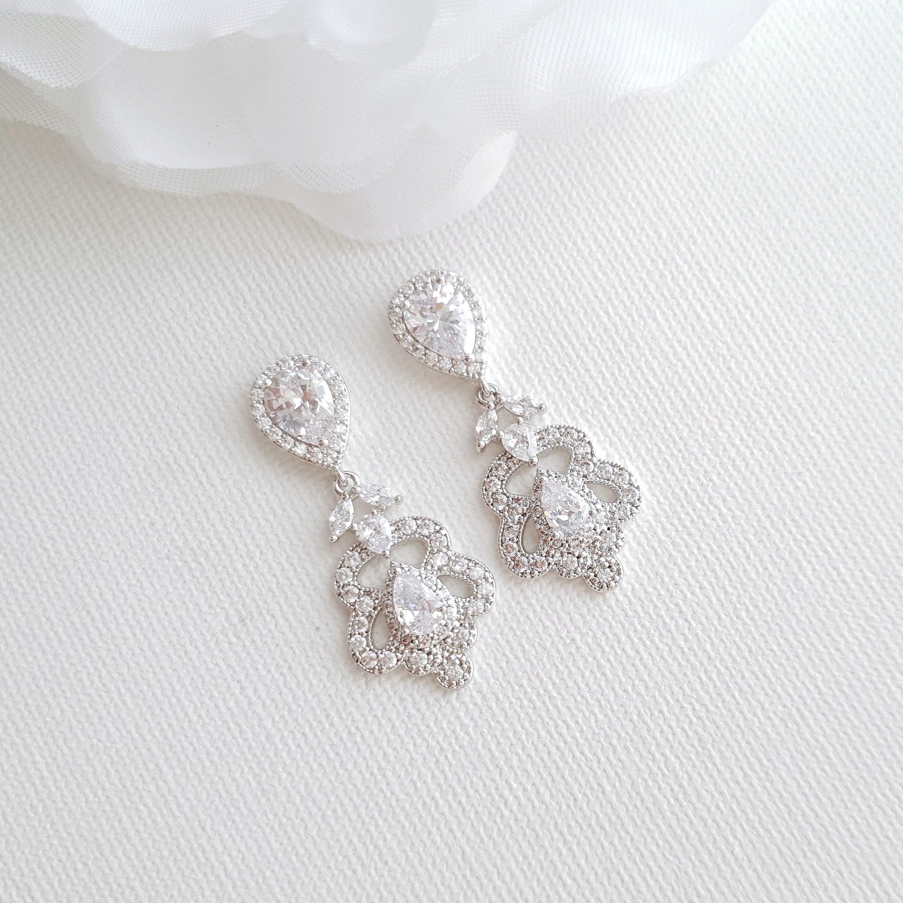 Vintage Bridal Earrings- Norma