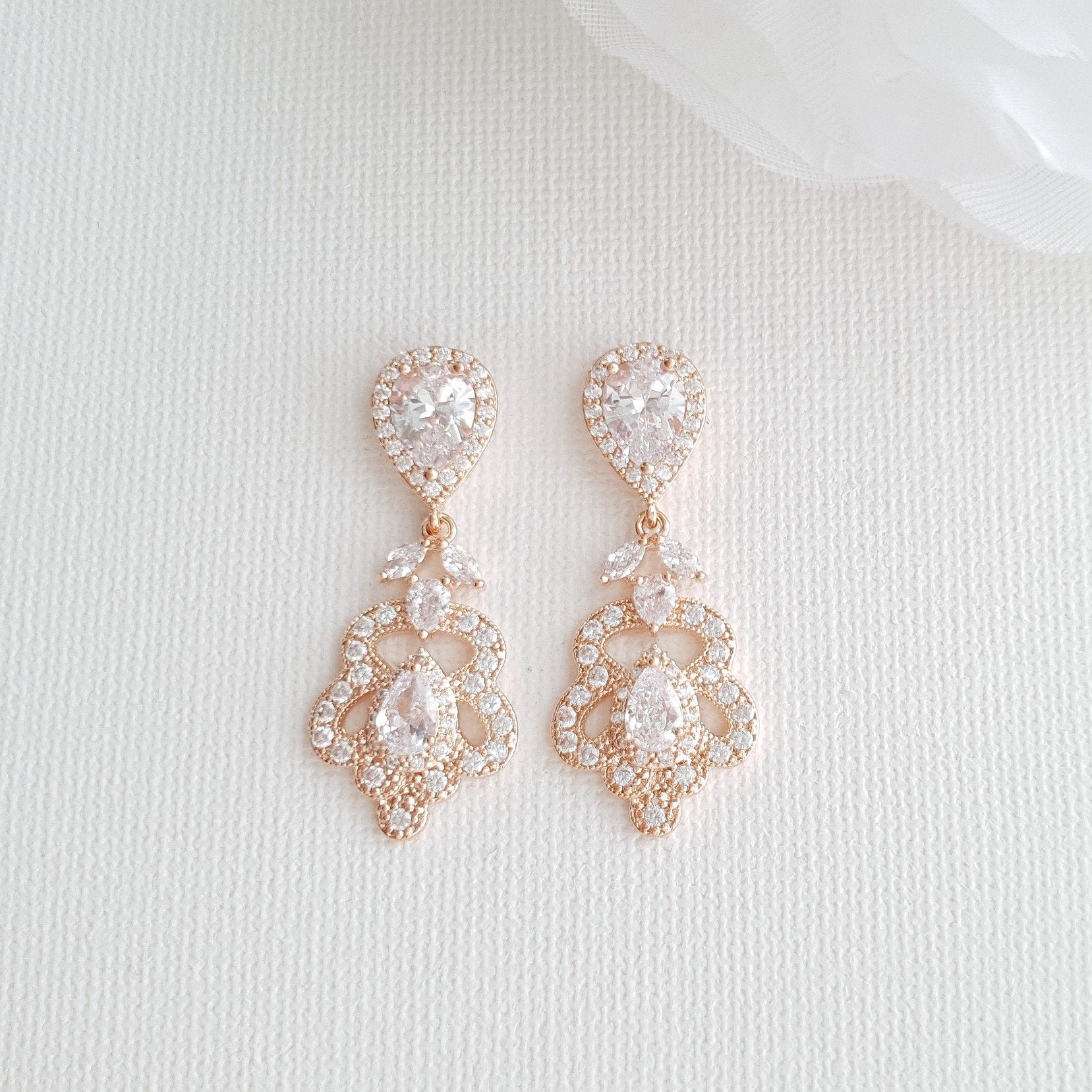 Vintage Bridal Earrings- Norma