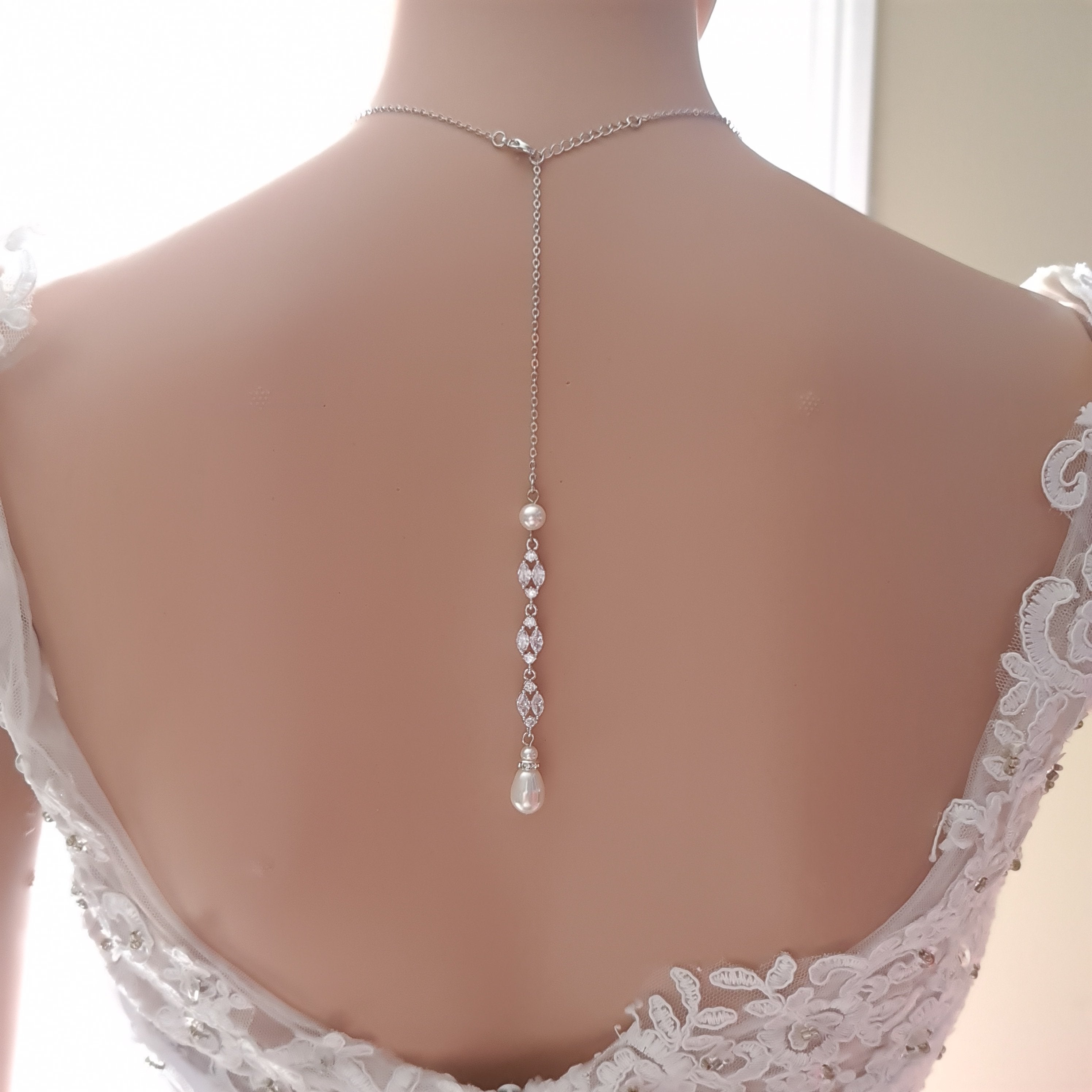 Necklace For Backless & Strapless Wedding Dress-Hayley