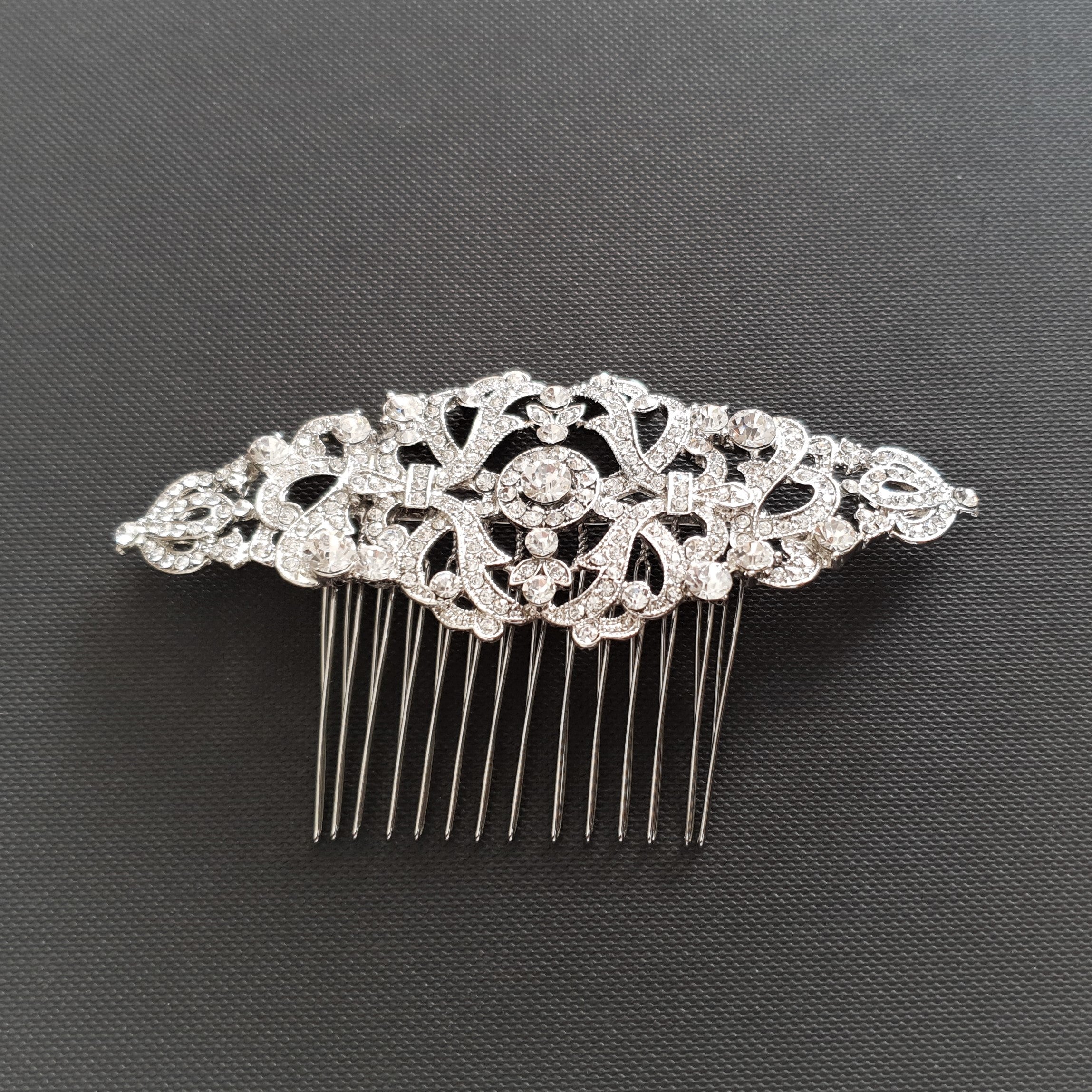 Vintage Design Bridal Hair Comb in Gold- Seraphina