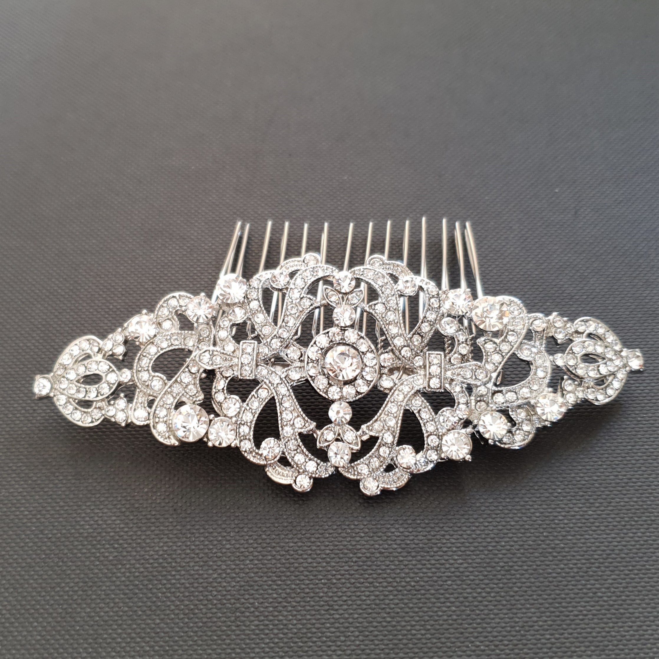 Vintage Design Bridal Hair Comb in Gold- Seraphina