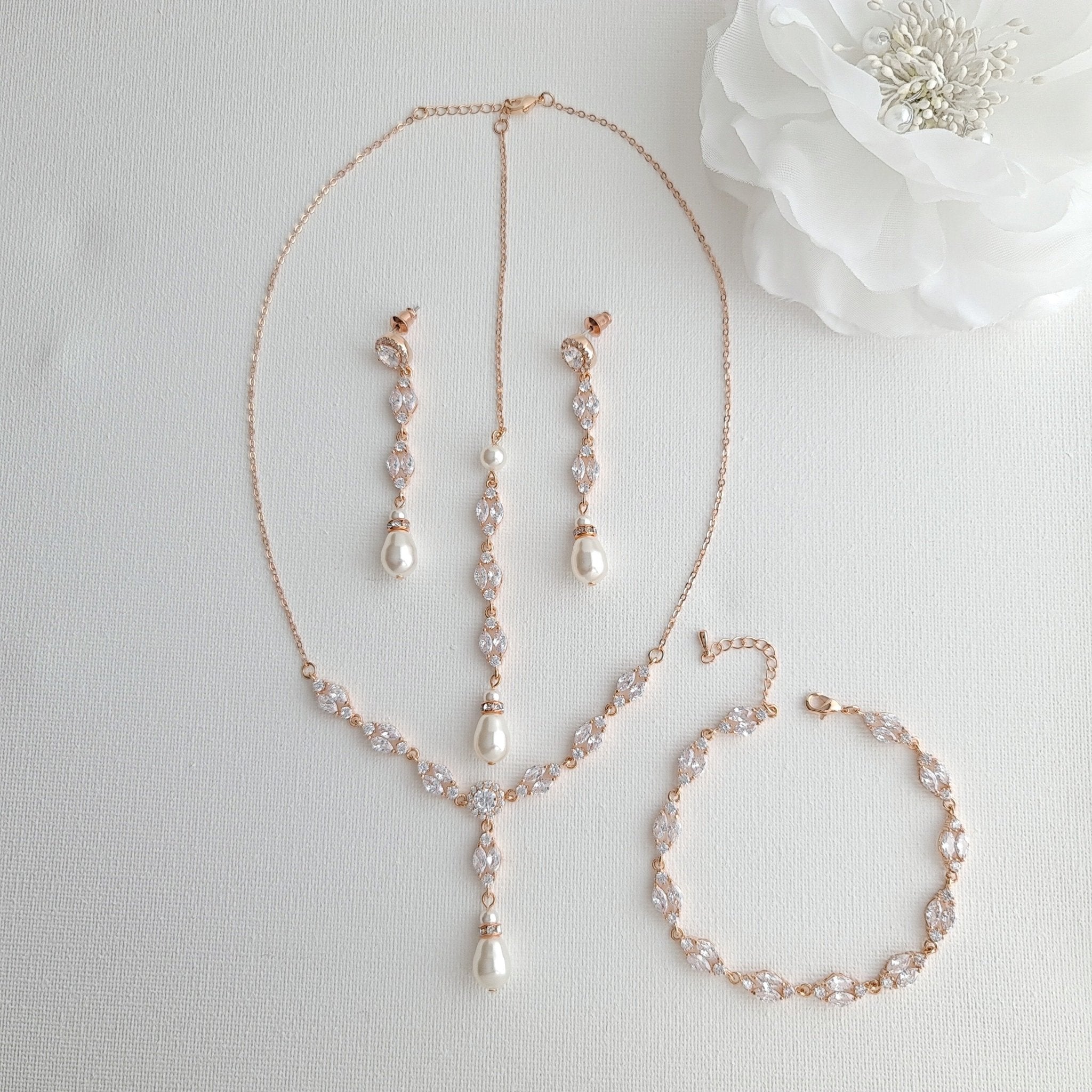 3 Piece Jewelry Set for Wedding- Hayley