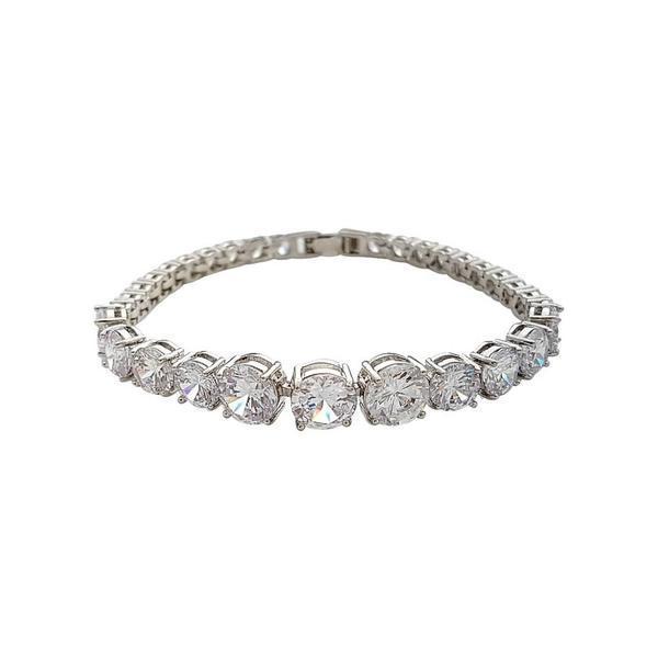 Yellow Gold Bracelet in Cubic Zirconia Nora