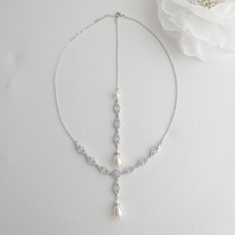 Necklace For Backless & Strapless Wedding Dress-Hayley