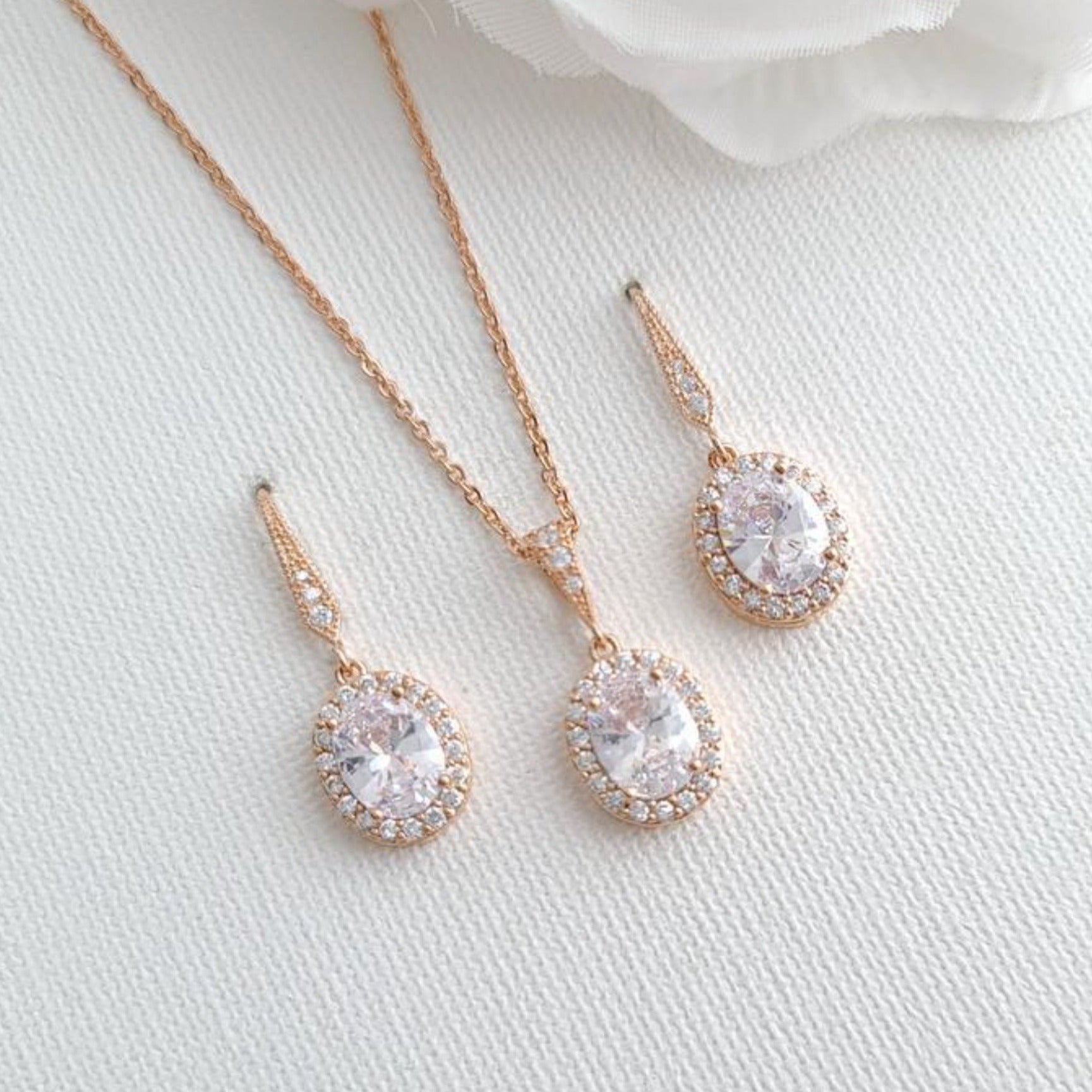 Bridal Party Jewelry Set Gold-Emily