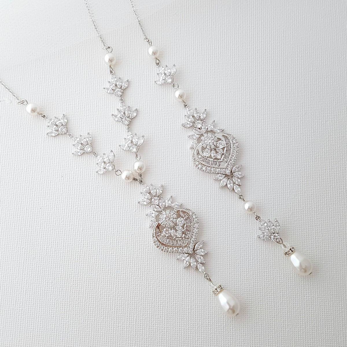 Wedding Necklace For Brides With Backdrop-Rosa