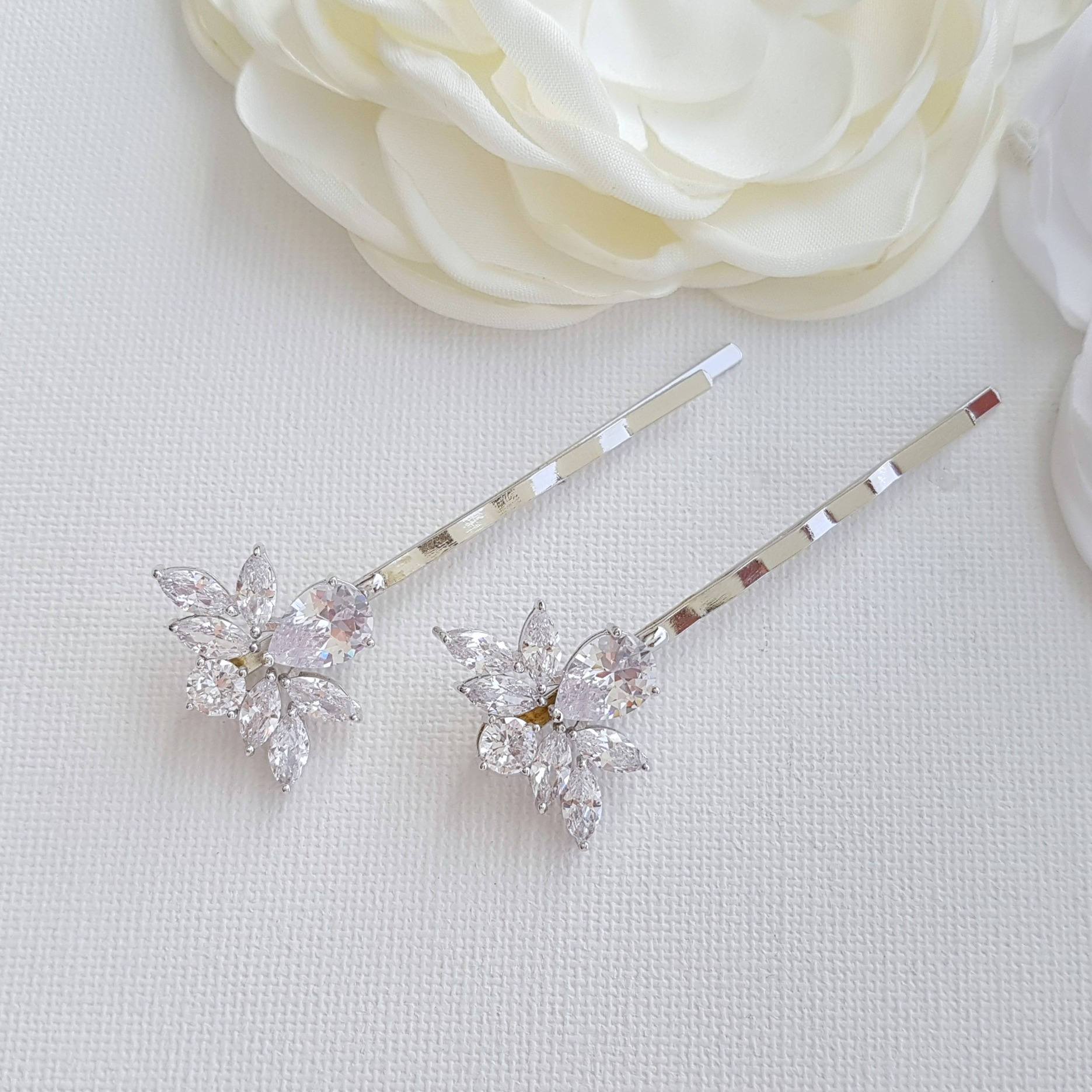 Rose Gold Wedding Hair Pins- Nicole