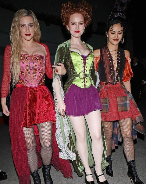 Lili Reinhart, Camila Mendes and Madelaine Petsch in Halloween makeup 01