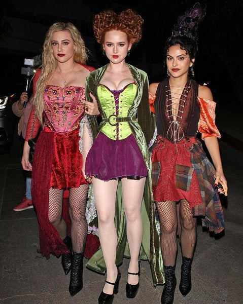 Lili Reinhart, Camila Mendes and Madelaine Petsch in Halloween makeup 02