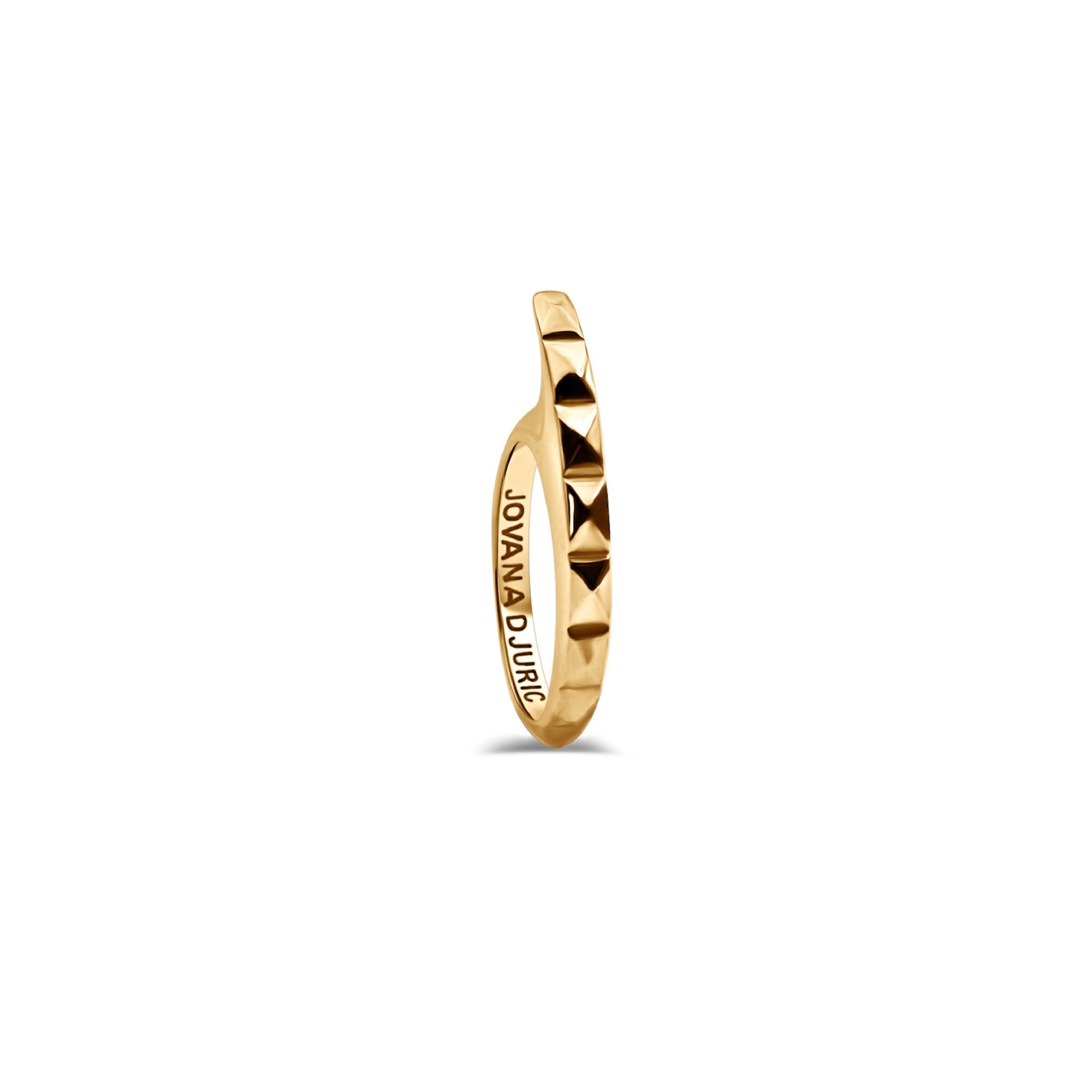 Slice II Pyramid Ring Gold