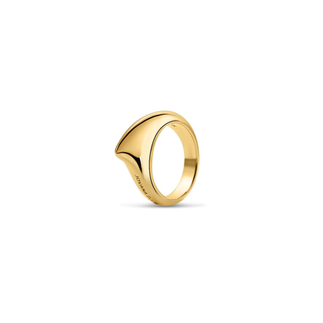 Small Crescent Ring 18K