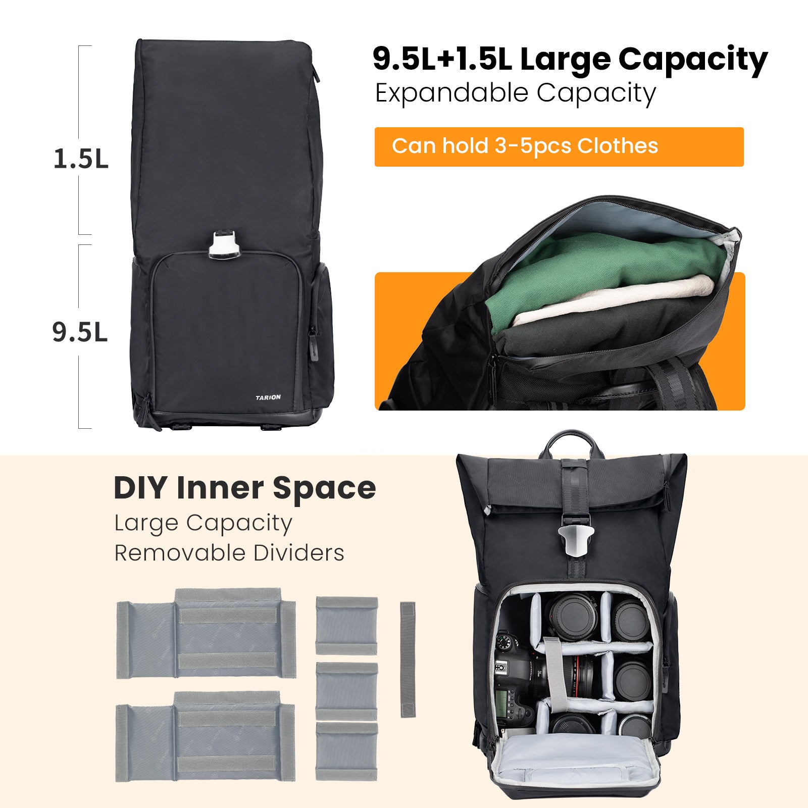 TYB-L Camera Backpack | Waterproof Camera Bag