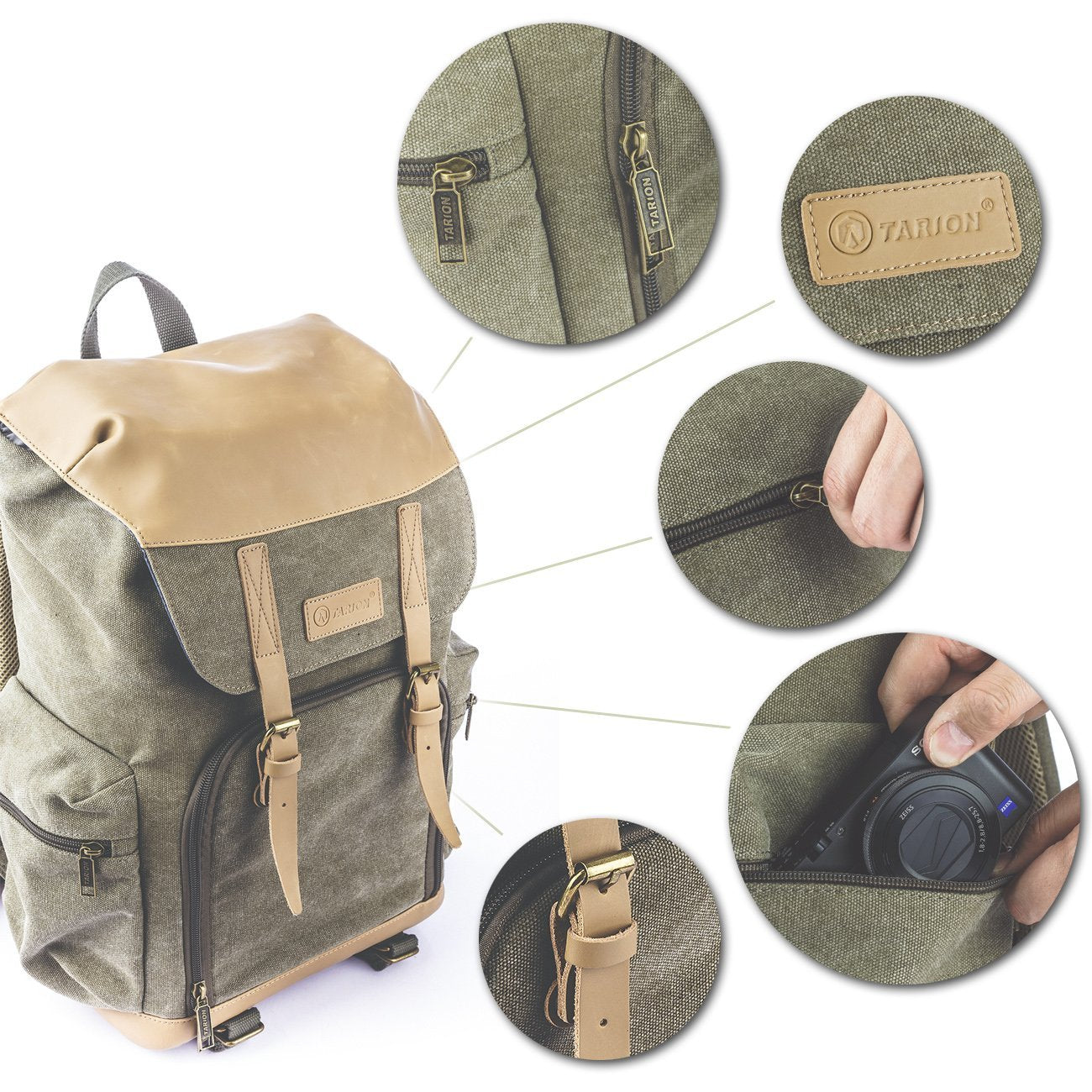 M-02 Canvas Camera Backpack