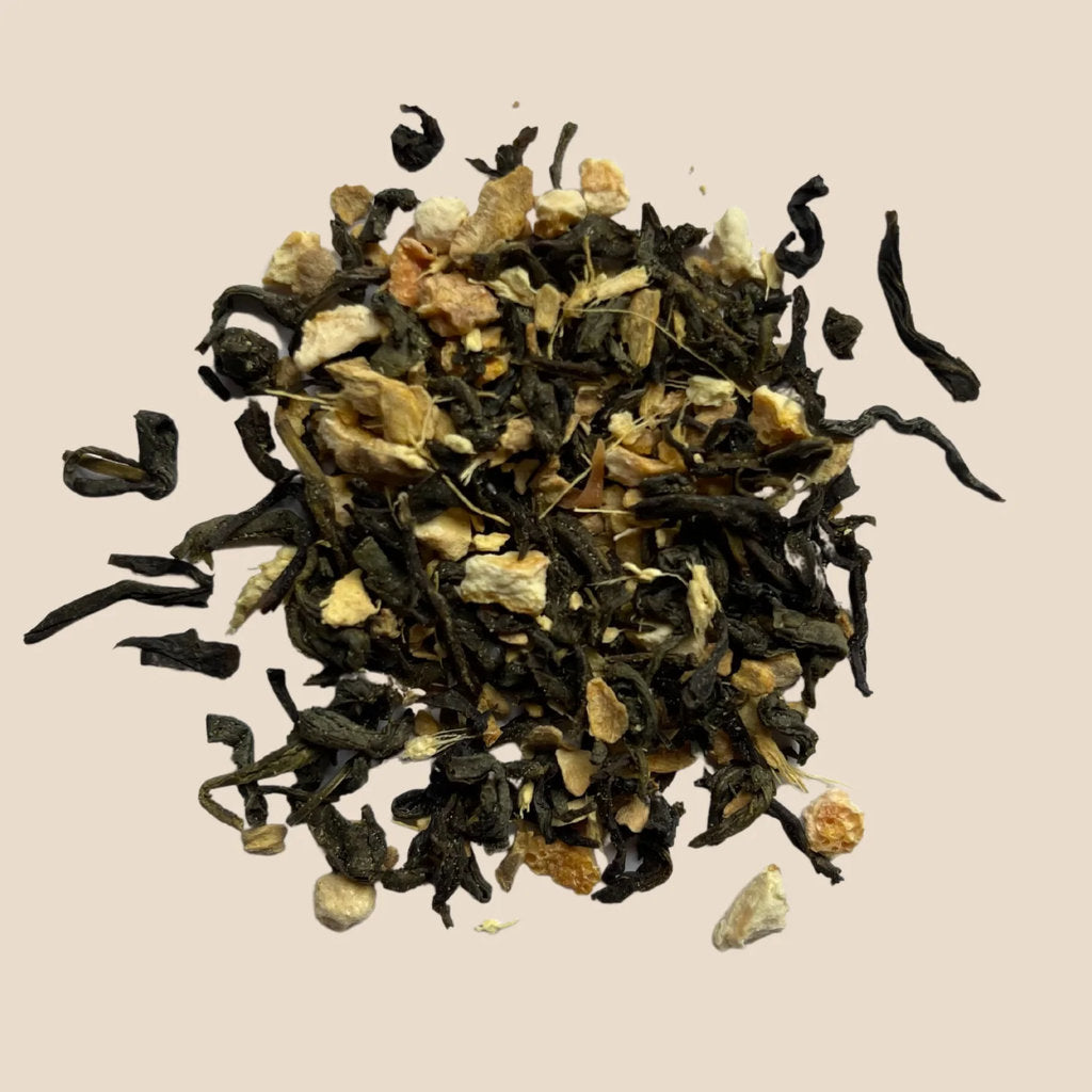 At the Root: Loose Leaf Jasmine Green Tea with Ginger