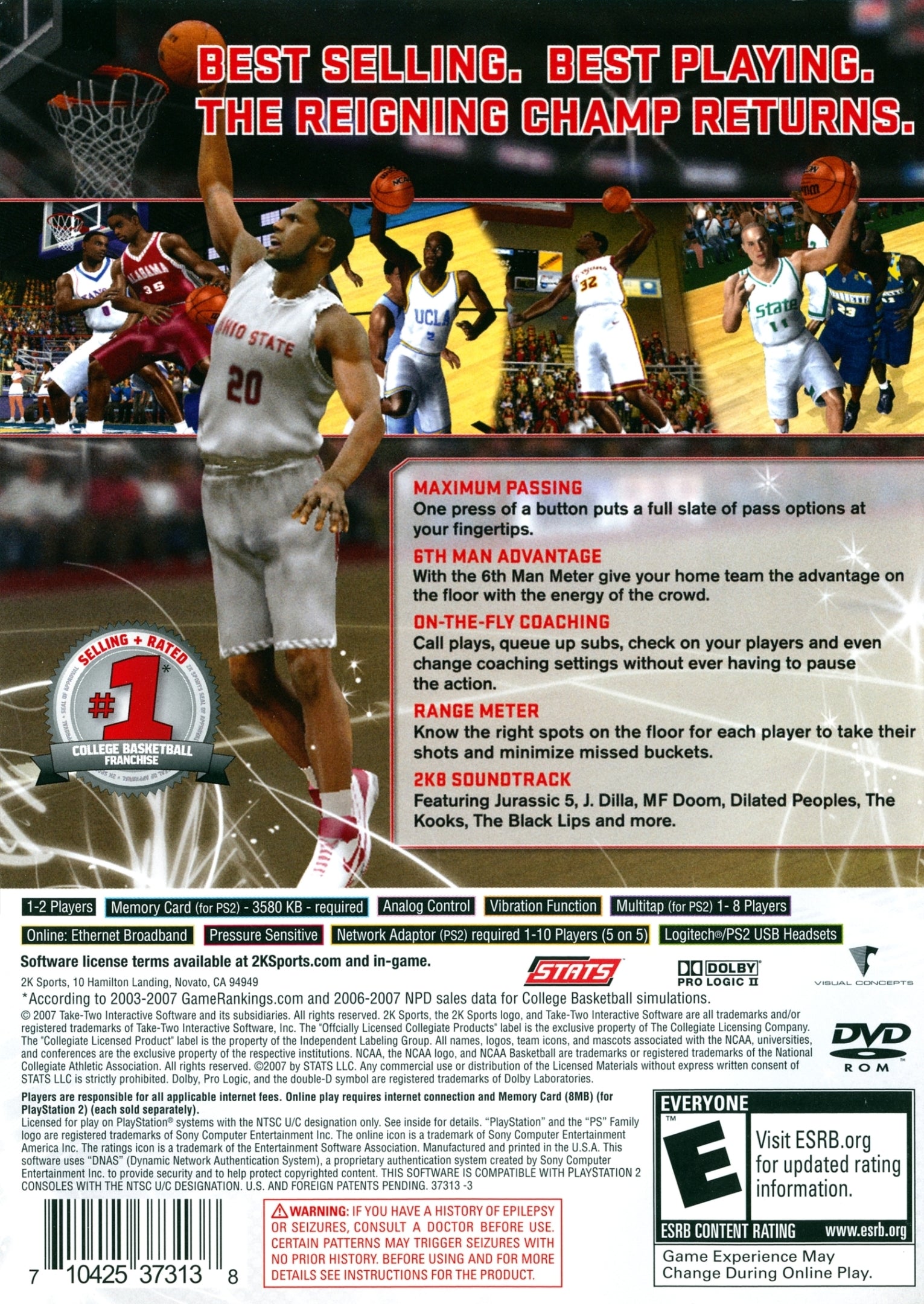 College Hoops 2K8 - PlayStation 2 (PS2) Game