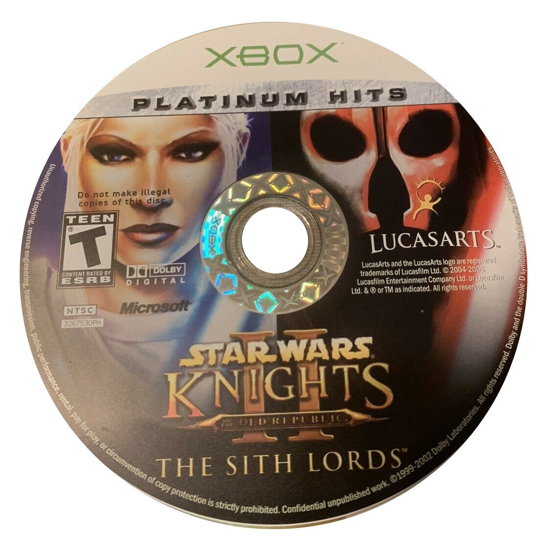 Star Wars Knight of the Old Republic II: The Sith Lords (Platinum Hits) - Microsoft Xbox Game