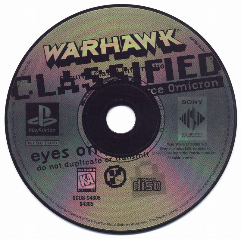 Warhawk (Greatest Hits) - PlayStation 1 (PS1) Game