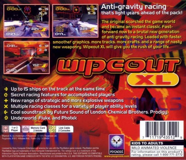 Wipeout XL - PlayStation 1 (PS1) Game