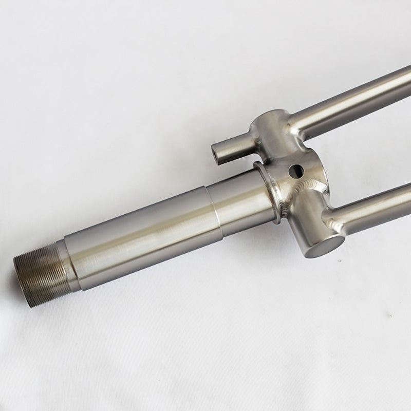 Titanium brompton forks steer tube reinforcement sleeve