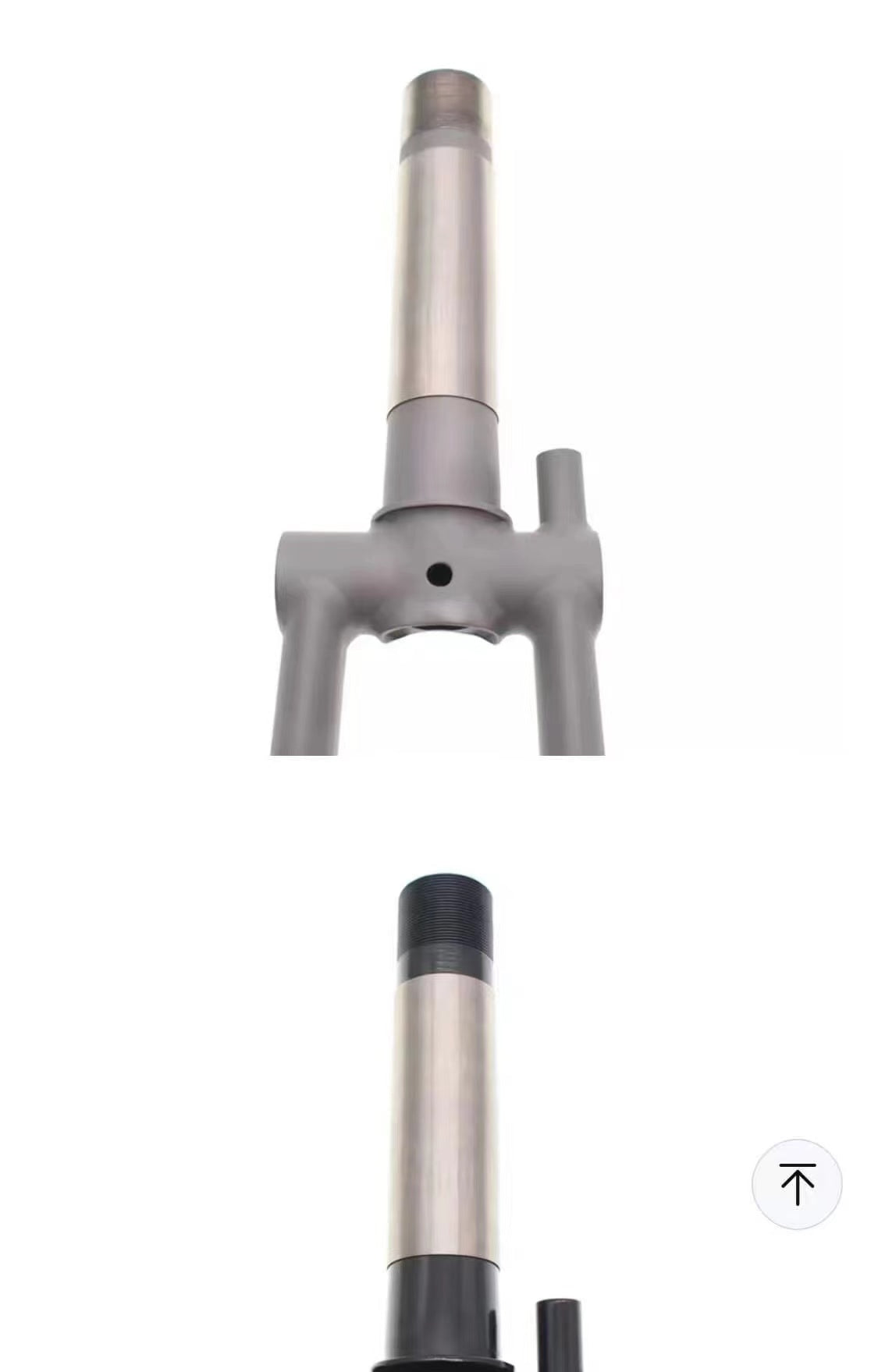 Titanium brompton forks steer tube reinforcement sleeve