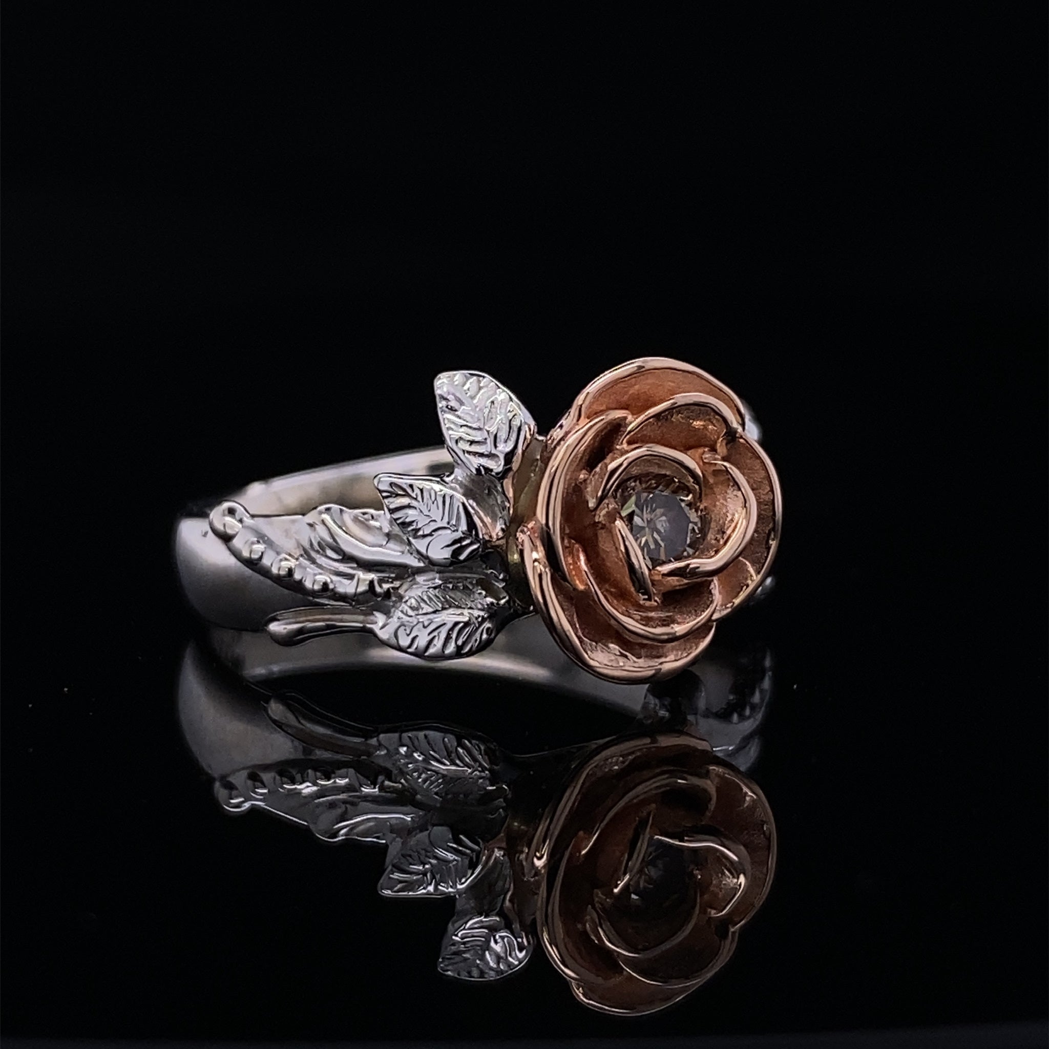 Meadow Rose Champagne Diamond Ring