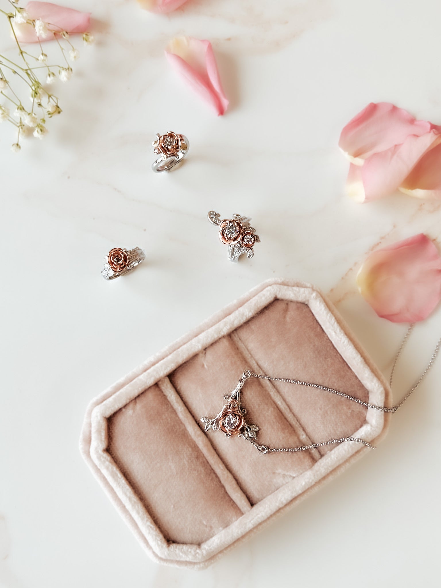 Meadow Rose Champagne Diamond Ring