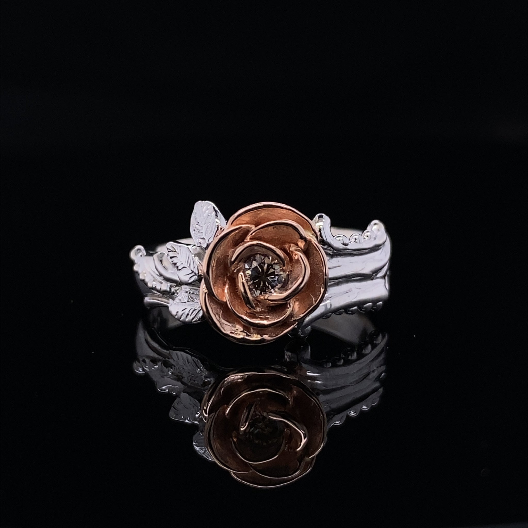 Meadow Rose Champagne Diamond Ring