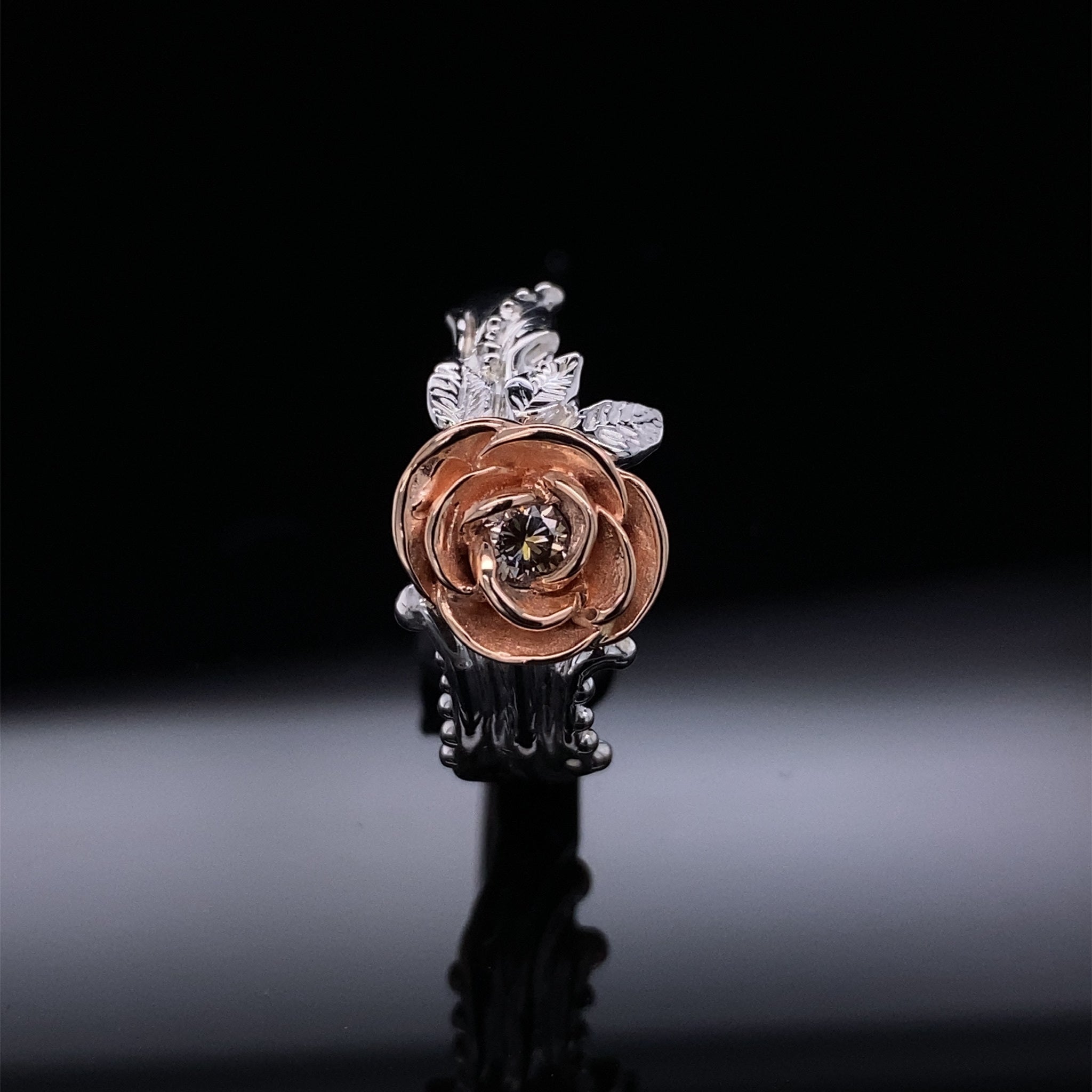 Meadow Rose Champagne Diamond Ring