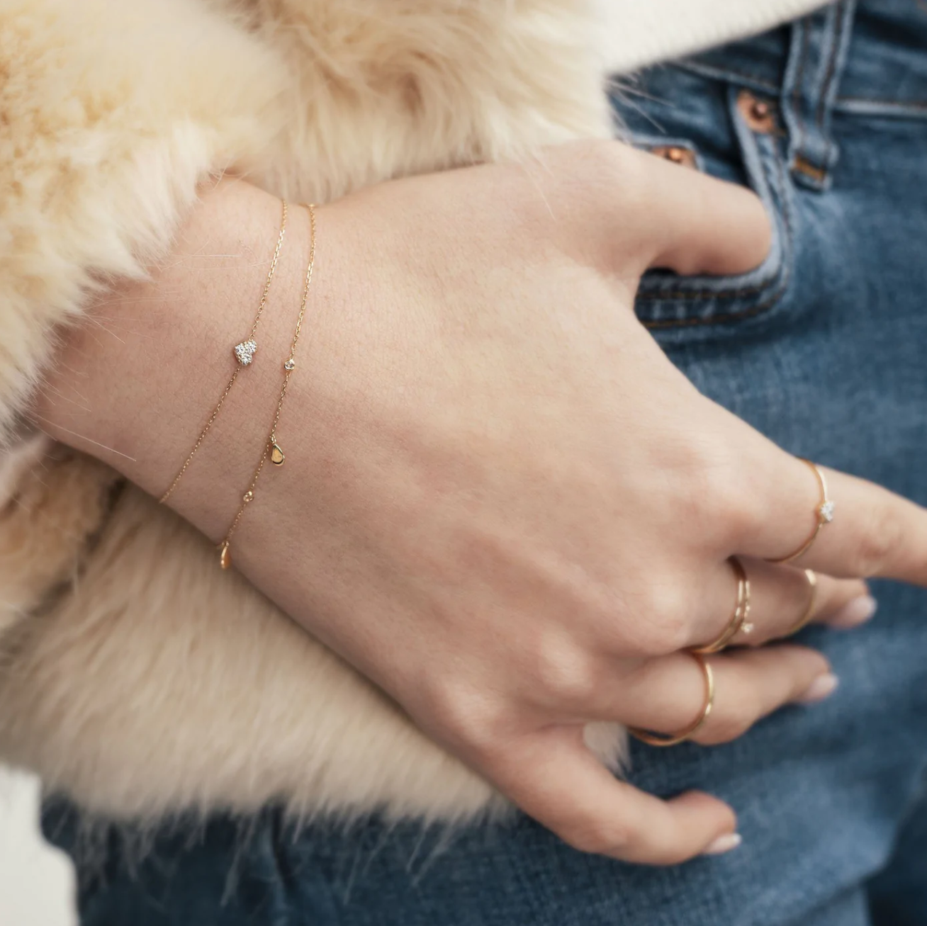 SOPHIE | Diamond Heart Bracelet