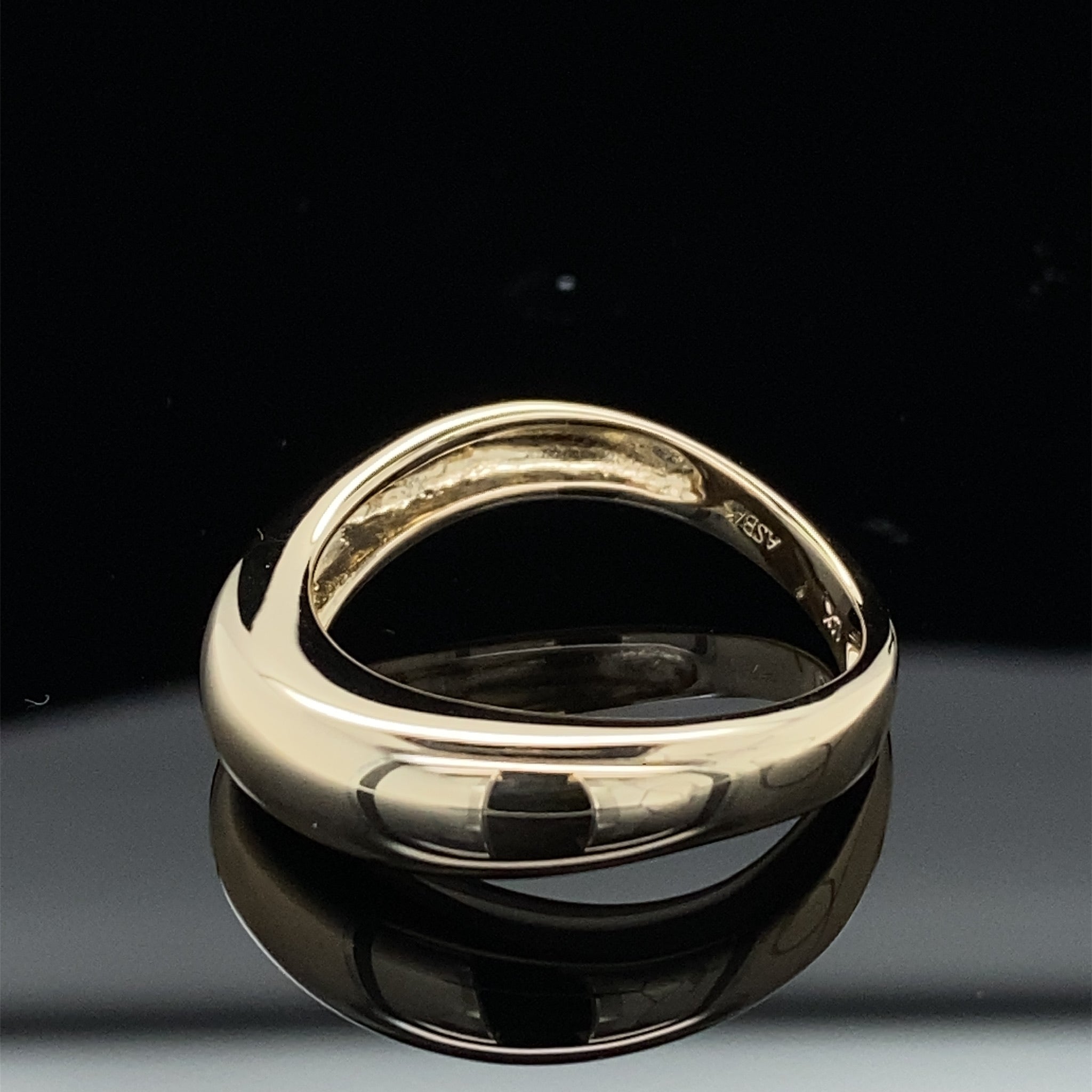 High Rise Curvy Silhouette Yellow Gold Ring