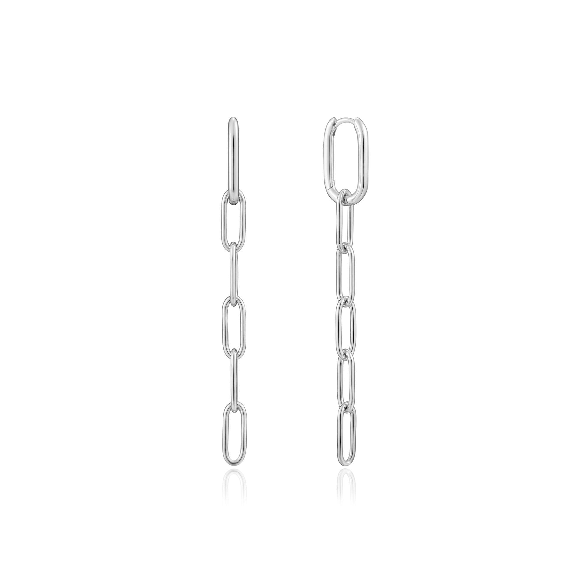 Cable Link Drop Earrings