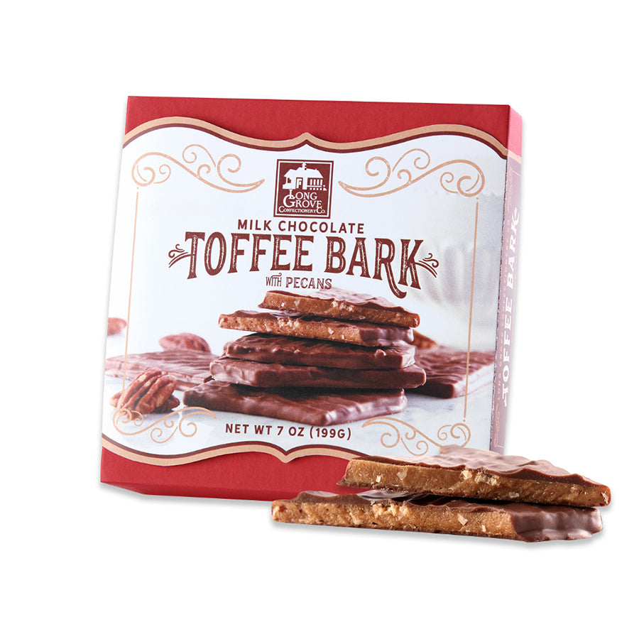 Milk Chocolate Toffee Bark Box with Pecans (7 oz. box)