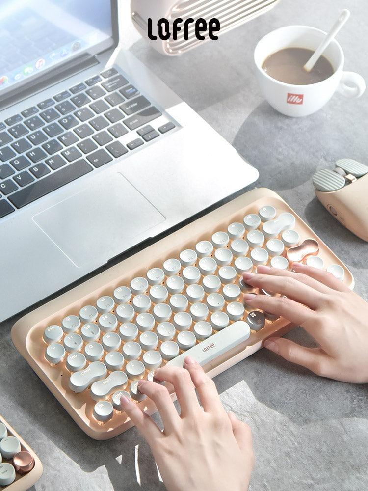 Milk tea Lofree mechanical keyboard