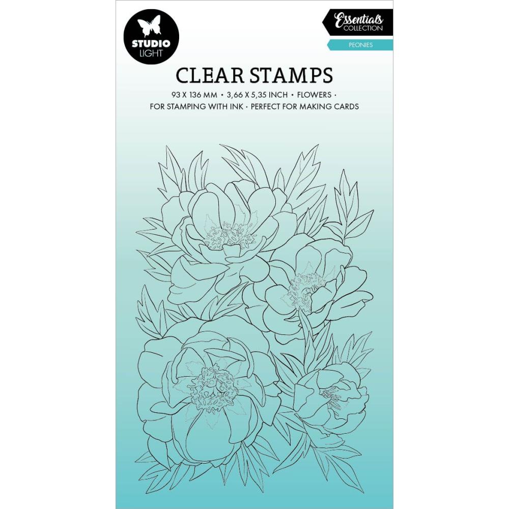 Studio Light Clear Stamp: Nr. 541, Peonies (STAMP541)